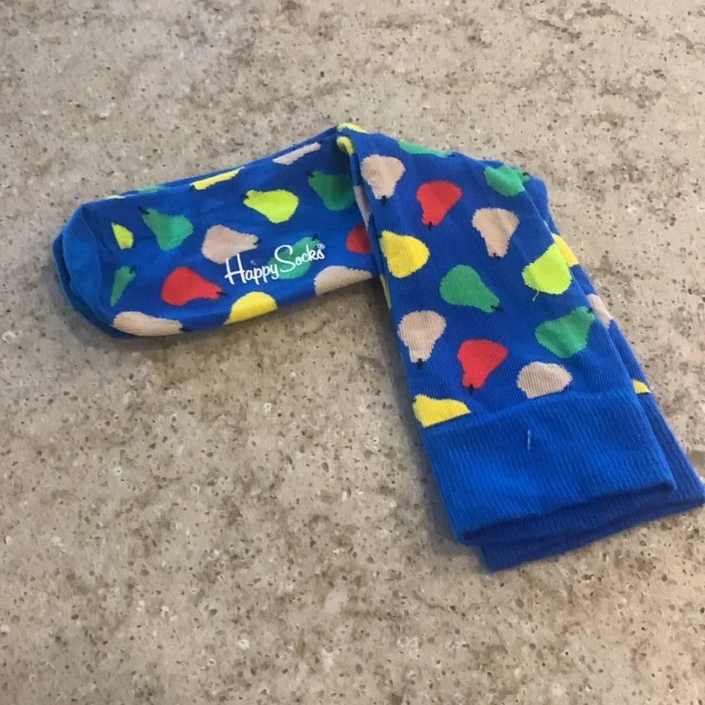 NWOT Happy Socks - Pear Socks